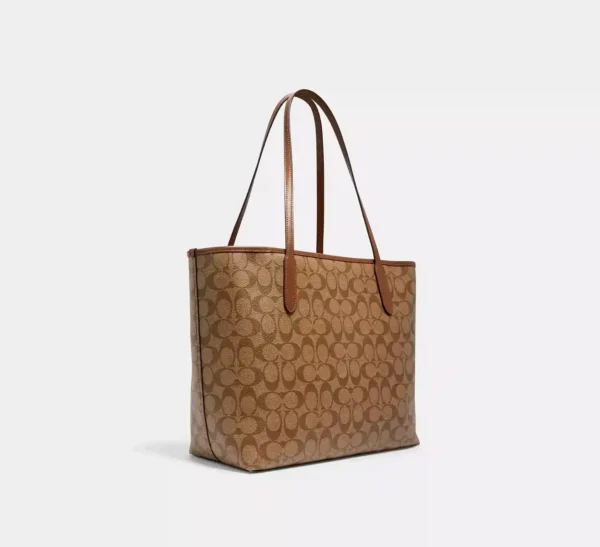 COACH CITY TOTE IN SIGNATURE CANVAS - 5696 - Image 2