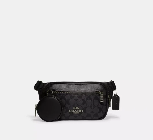 COACH ELIAS BELT BAG IN SIGNATURE CANVAS - CJ506