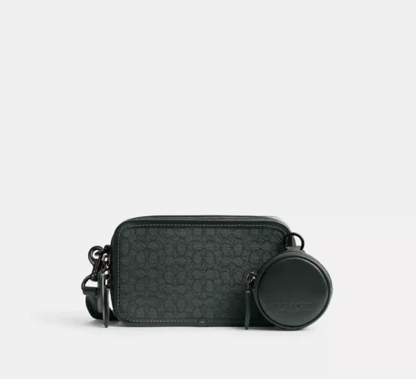 COACH CHARTER SLIM CROSSBODY IN MICRO SIGNATURE JACQUARD - CM372