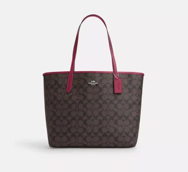 COACH CITY TOTE IN SIGNATURE CANVAS - 5696