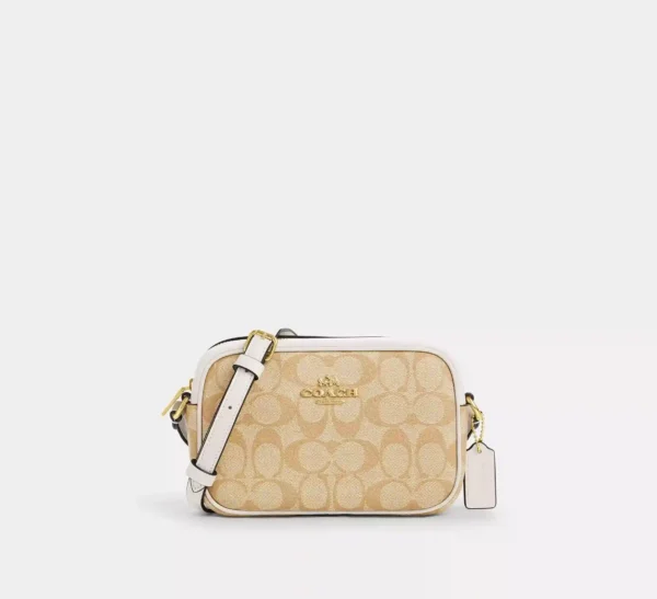 COACH MINI JAMIE CAMERA BAG IN SIGNATURE CANVAS - CQ874