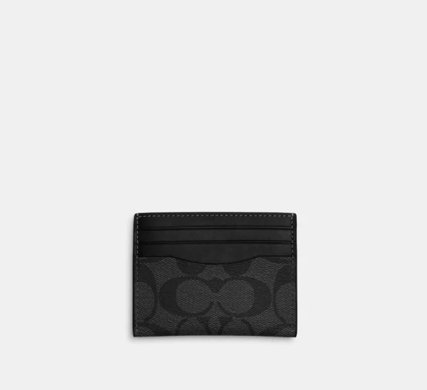 COACH SLIM ID CARD CASE IN SIGNATURE CANVAS - CQ031 - Image 2