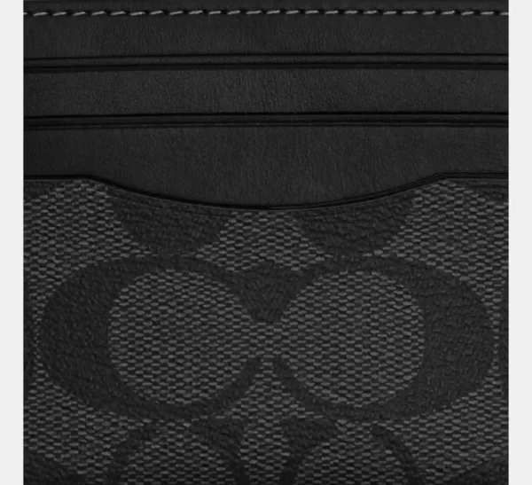 COACH SLIM ID CARD CASE IN SIGNATURE CANVAS - CQ031 - Image 3