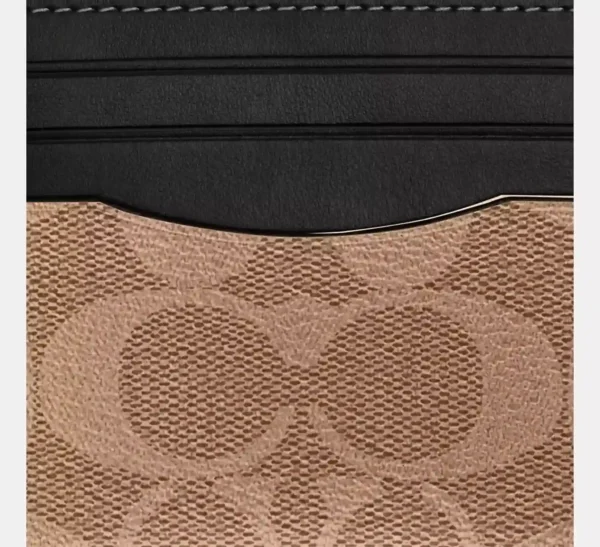 COACH SLIM ID CARD CASE IN SIGNATURE CANVAS - CQ031 - Image 3