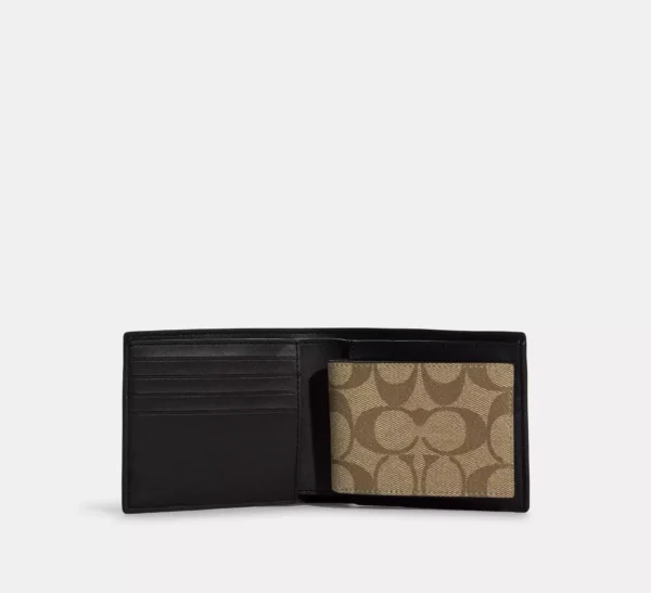 COACH 3 IN 1 WALLET IN BLOCKED SIGNATURE CANVAS - CR960 - Image 2