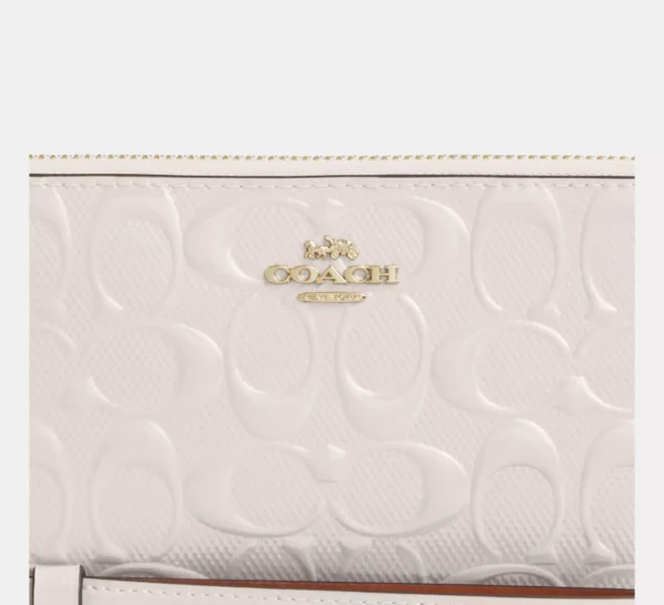 COACH LONG ZIP AROUND WALLET IN SIGNATURE LEATHER - CT921 - Image 4