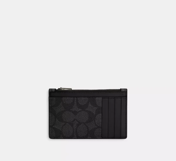 COACH ZIP CARD CASE IN SIGNATURE - CV764 - Image 2