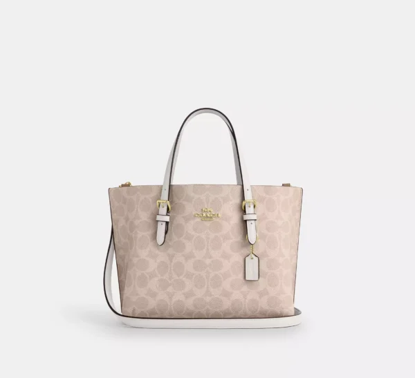 COACH MOLLIE TOTE BAG 25 IN SIGNATURE CANVAS - CV965