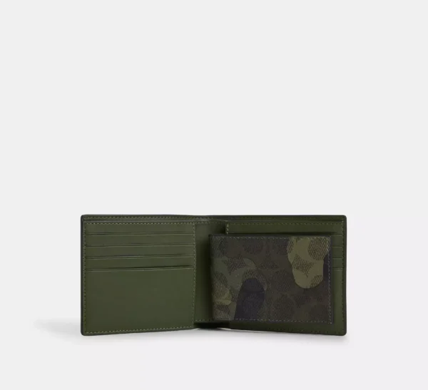 COACH 3 IN 1 WALLET IN SIGNATURE CAMO PRINT - CW232 - Image 2