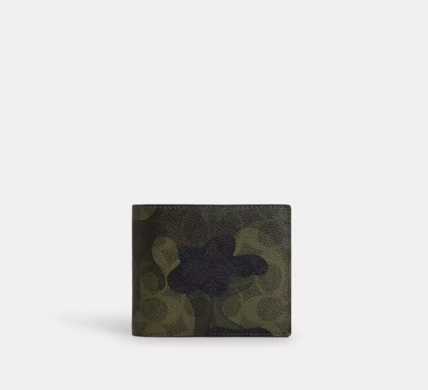 COACH 3 IN 1 WALLET IN SIGNATURE CAMO PRINT - CW232