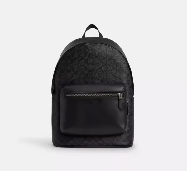 COACH WEST BACKPACK IN SIGNATURE CANVAS - CV925