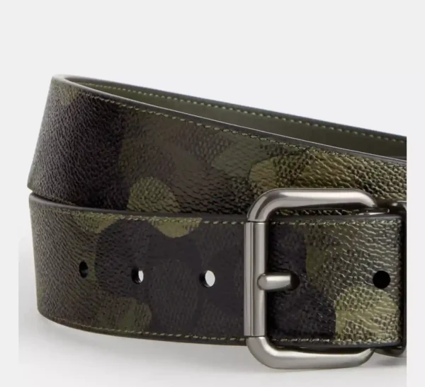 COACH ROLLER BUCKLE CUT TO SIZE REVERSIBLE BELT, 38 MM - CY271 - Image 3