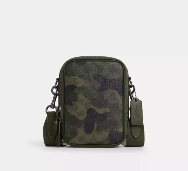 COACH STANTON CROSSBODY BAG SIGNATURE WITH CAMO PRINT - CY267