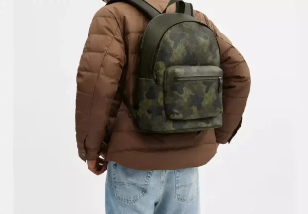 COACH WEST BACKPACK IN SIGNATURE CAMO PRINT - CW311 - Image 6