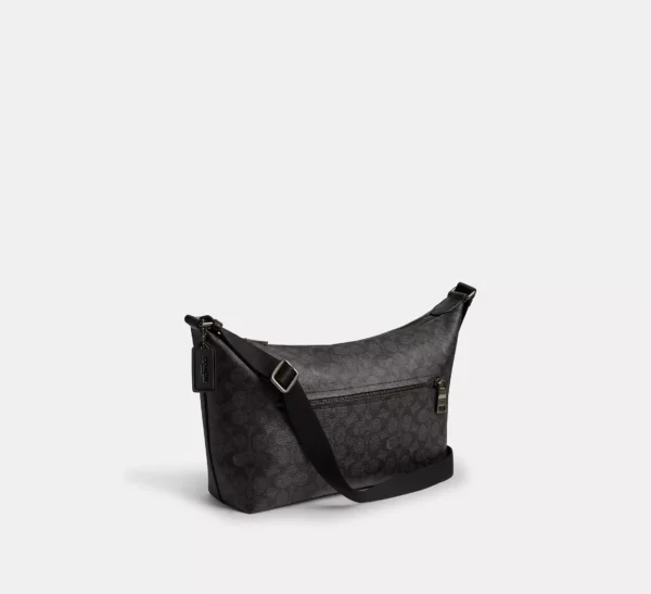 COACH FINN CROSSBODY BAG IN SIGNATURE CANVAS - CAJ91 (GUNMETAL/CHARCOAL/BLACK) - Image 2