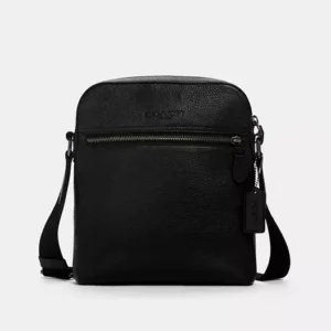COACH HOUSTON FLIGHT BAG - 4011 (GUNMETAL/BLACK)