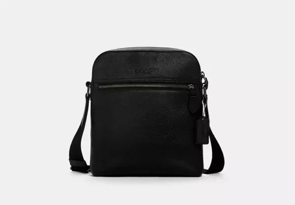 COACH HOUSTON FLIGHT BAG - 4011 (GUNMETAL/BLACK)