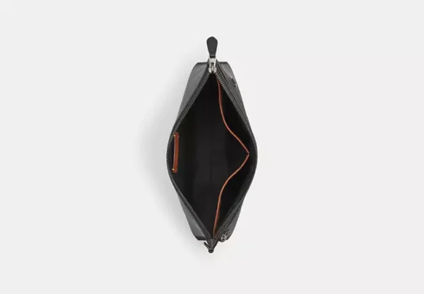 COACH CARRY ALL POUCH IN SIGNATURE CANVAS - CY985 (GUNMETAL/CHARCOAL/BLACK) - Image 3
