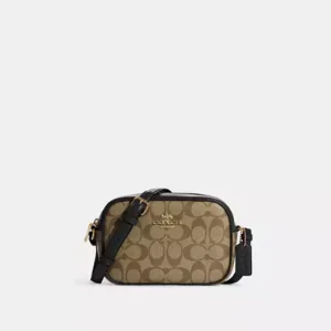 COACH MINI JAMIE CAMERA BAG IN SIGNATURE CANVAS - C9926 (GOLD/BROWN BLACK)