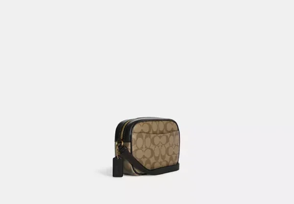 COACH MINI JAMIE CAMERA BAG IN SIGNATURE CANVAS - C9926 (GOLD/BROWN BLACK) - Image 2