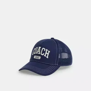 COACH COACH 1941 EMBROIDERED TRUCKER HAT (M/L) - CAA61 (NAVY)