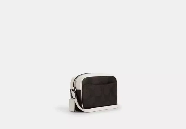 COACH MINI JAMIE CAMERA BAG IN SIGNATURE CANVAS WITH COACH PRINT - CAB09 (SILVER/WALNUT/CHALK) - Image 2