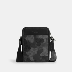 COACH SULLIVAN CROSSBODY BAG IN SIGNATURE CAMO PRINT - CAO74 (GUNMETAL/GREY MULTI)