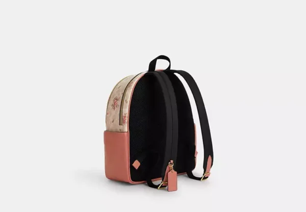 COACH COURT BACKPACK IN SIGNATURE CANVAS - 5671 (GOLD/BROWN BLACK) - Image 2