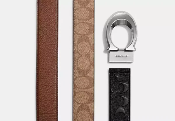 COACH BOXED SCULPTED SIGNATURE BELT BUCKLE - CE864 (BLACK) - Image 2