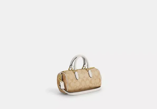 COACH LACEY CROSSBODY IN SIGNATURE CANVAS - CO990 (GOLD/LIGHT KHAKI CHALK) - Image 2