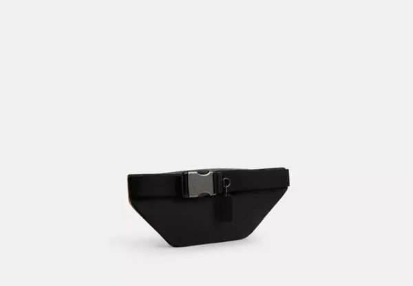COACH RACER BELT BAG IN SIGNATURE CANVAS - CT714 (GUNMETAL/TAN/BLACK) - Image 2