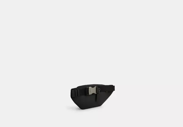 COACH RACER BELT BAG IN SMOOTH LEATHER - CT754 (GUNMETAL/BLACK) - Image 2