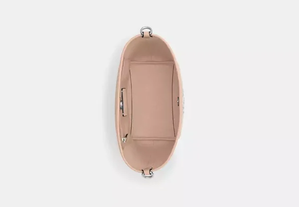 COACH CITY BUCKET BAG IN SIGNATURE CANVAS - CT800 (SILVER/SAND/TAUPE) - Image 3