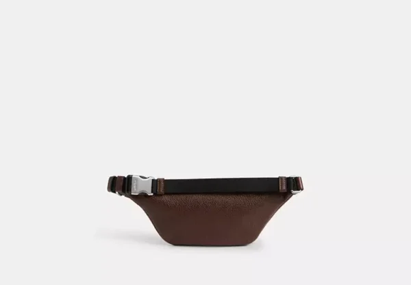 COACH WARREN MINI BELT BAG IN SIGNATURE JACQUARD - CT871 (SILVER/OAK/MAPLE) - Image 2