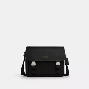 COACH RACER MESSENGER BAG - CU110 (GUNMETAL/BLACK)