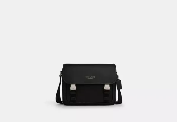 COACH RACER MESSENGER BAG - CU110 (GUNMETAL/BLACK)