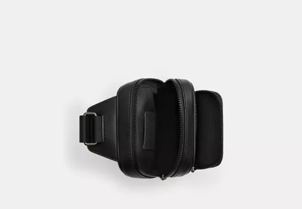 COACH RACER SLING PACK IN SIGNATURE - CV763 (GUNMETAL/CHARCOAL/BLACK) - Image 3