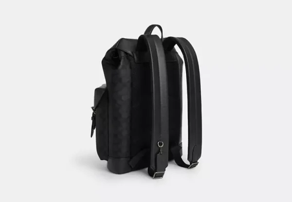 COACH WARNER BACKPACK IN SIGNATURE CANVAS - CW211 (GUNMETAL/CHARCOAL/BLACK) - Image 2