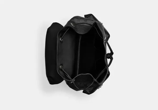 COACH WARNER BACKPACK IN SIGNATURE CANVAS - CW211 (GUNMETAL/CHARCOAL/BLACK) - Image 3