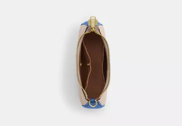COACH TERI MINI CROSSBODY BAG IN SIGNATURE CANVAS WITH COACH GRAPHIC - CY734 (GOLD/SAND/PACIFIC BRIGHT MINERAL) - Image 3